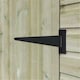 image 2 of 10ft x 6ft (2950mm x 1750mm) Horsforth Elite Pressure Treated Shiplap Pent Shed with 2 Windows