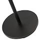image 4 of Modern Black Floor Light with LED Adjustable Spot Lamp and White Cotton Shade | Black