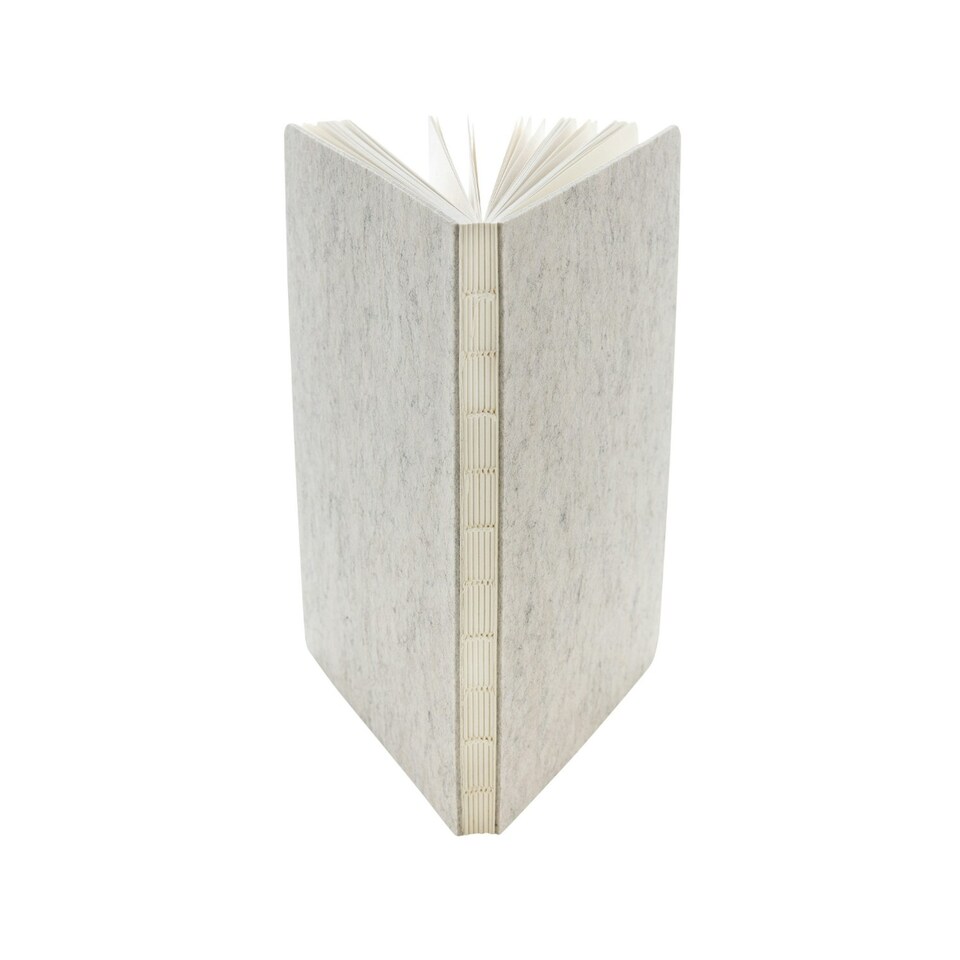 image 1 of XD Collection Phrase Recycled Felt A5 Notebook - Grey - One Size