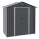 image 1 of Outsunny 6.5x3.5ft Metal Garden Shed for Garden and Outdoor Storage, Dark Grey