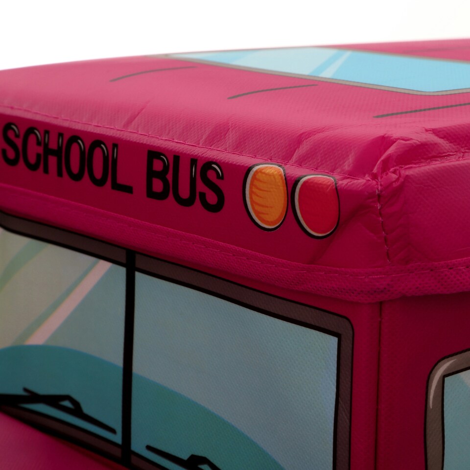image 1 of Premier Kids Hot Pink Box and Seat, Easy to Maintain Children Bedroom Seat, Adjustable Playroom Accessories