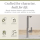 image 6 of Balterley Chara Kitchen Mono Mixer Tap with Single Lever Handle, Curved Swivel Spout | Silver | Brushed Nickel | 1