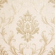 image 1 of Aurora Damask Wallpaper in Shimmering Ivory with Gold and Silver | Cream | Shimmering Ivory with Gold and Silver