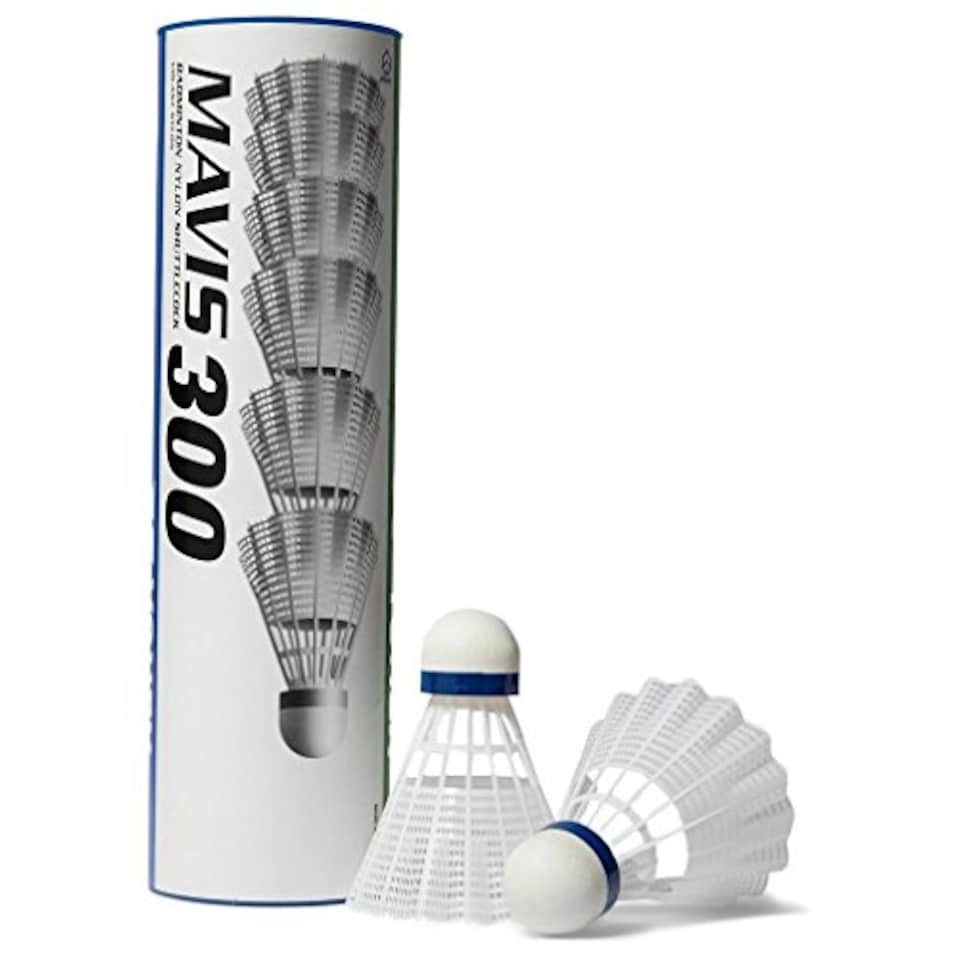 image 1 of Yonex Mavis 300 Shuttlecock (Pack Of 6) (One Size) (White/Blue)