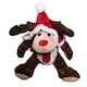 image 4 of 30cm Sitting Plush Christmas Reindeer with Red Hat & Scarf