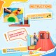 image 7 of Outsunny 4-in-1 Kids Bouncy Castle w Slide, Trampoline, Climbing Wall
