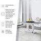 image 5 of Furniturebox Giovani Grey White Modern High Gloss And Glass Dining Table