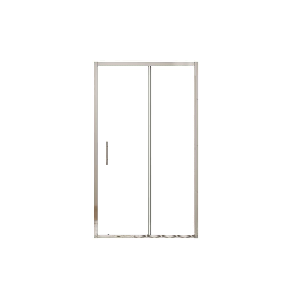 image 1 of Aica Bathrooms 1100x1850mm Sliding Shower Enclosure Shower Screen WalK In Glass Door Cubicle | Chrome