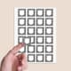 image 2 of Cars Design 40mm Square Sticker sheet of 24