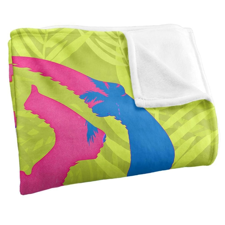 image 1 of Blue Beetle Silhouette Blanket - Multicoloured - One Size