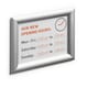 image 6 of Durable Aluminium Snap Frame Retail Clip Poster Holder Notice Board | A5 Silver | Silver