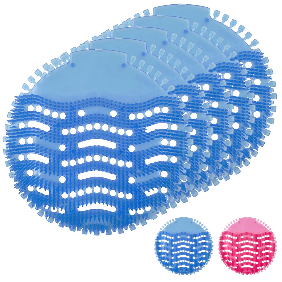 image 1 of Urinal Screen Splash Mats Scented Toilet Deodorizer and Urinal Splash Guards for Men’s Toilet(Blue)