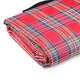 image 1 of Marco Paul Red Chequered Picnic Blanket 170cm Red