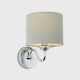 image 3 of ValueLights Rocha Polished Silver Wall Light and E14 Candle LED 4W Warm White 3000K Bulb