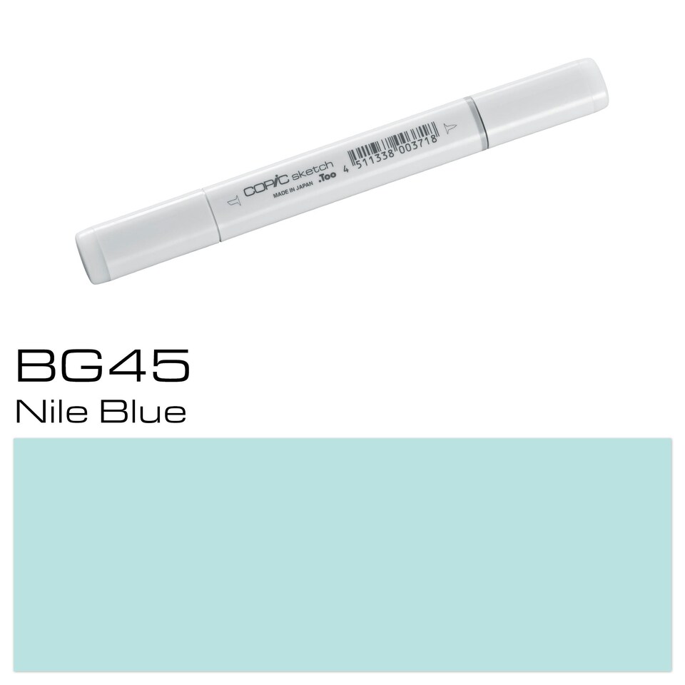 image 1 of Copic Sketch Marker, Nile Blue, Single Pen