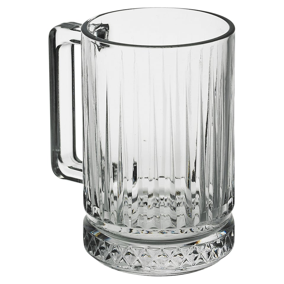 image 1 of Queensway Home And Dining Glass Coffee Mugs 310ml | Clear | Clear | Set of 2 | 2