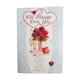 image 4 of I Will Always Love You Rose Flower Pot Design Greeting Card