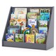 image 1 of COSTWAY Kids Bookshelf 5-Tier Wooden Toddler Book Shelf Stand-Grey