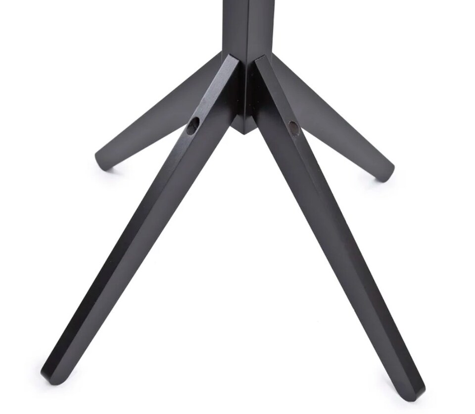 image 1 of Hampton Black Wooden Freestanding Hat and Coat Stand, Rack, Tree with 8 Hooks | Black | One Size