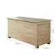 image 1 of Malmo Lift-Up Storage Ottoman Chest Box Brown