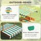 image 4 of Outsunny Kids Square Wooden Sandpit, Children Sandbox Outdoor Playset