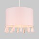 image 2 of ValueLights Vivian Pink Drum Ceiling Pendant Shade & Bulb | Pink