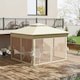 image 8 of Outsunny 3.36x3.36m Pop Up Gazebo w/ Solar-Powered LED Lights Netting Khaki
