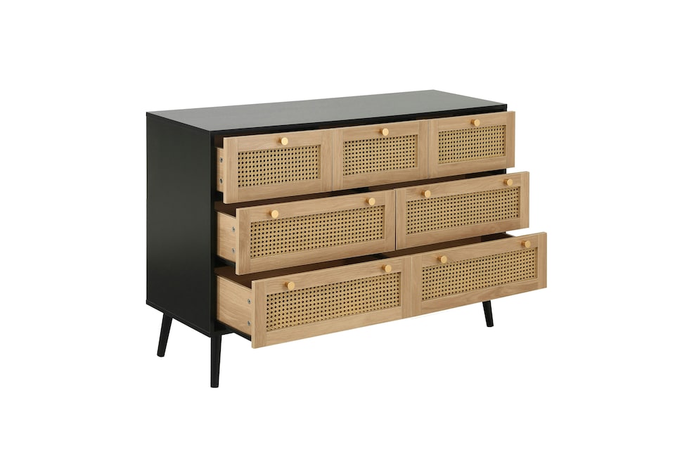 image 1 of Croxley 7 Drawer Rattan Chest