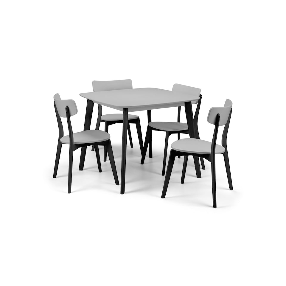 image 1 of Casa Square Dining Table Grey/Black