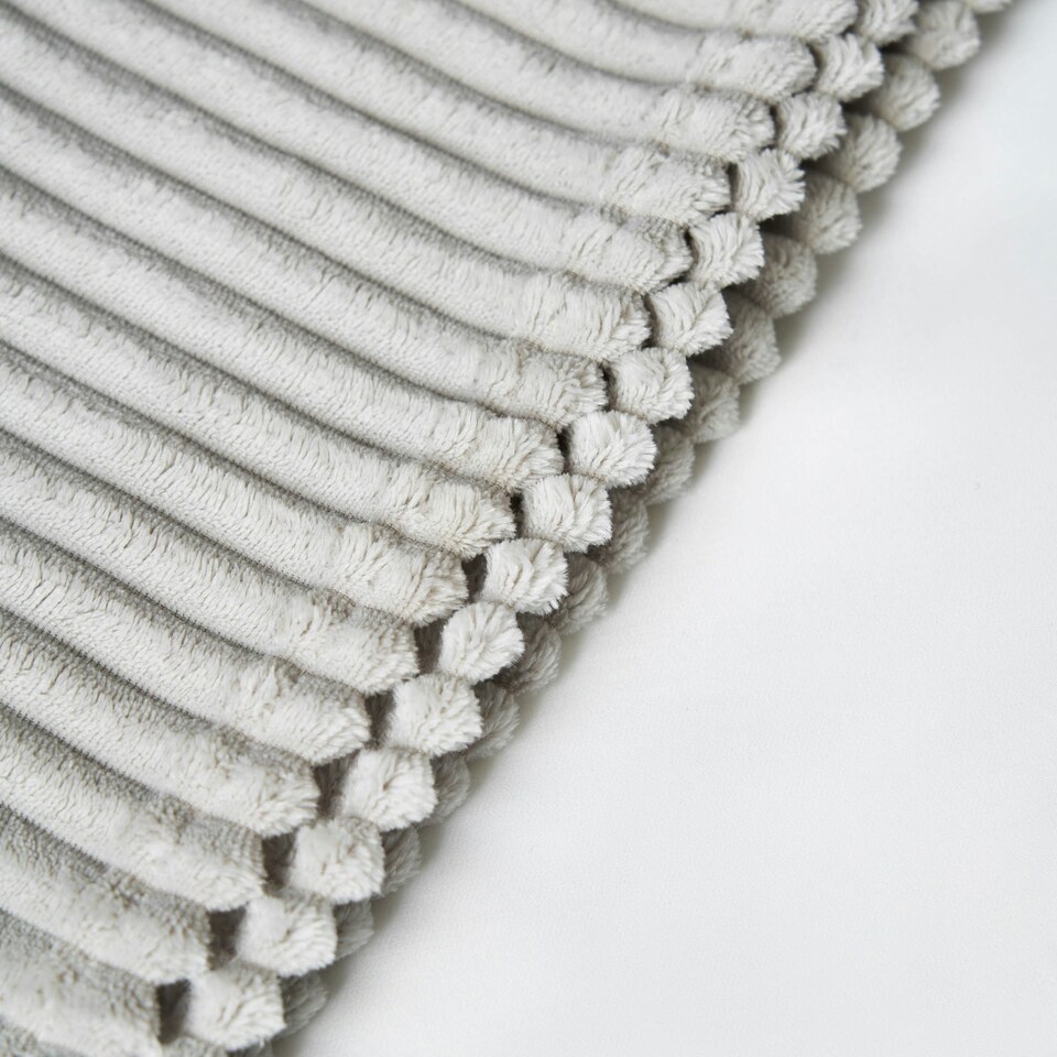 image 1 of BHS Luxury Ribbon Velvet Throw, Silver Grey | Silver