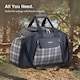 image 2 of VonShef Navy Picnic Holdall Extra Large with Dining Set Blue | 6 Person