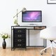 image 5 of COSTWAY Dresser Chest of Drawers with 4 Drawers w/ Wheels Black