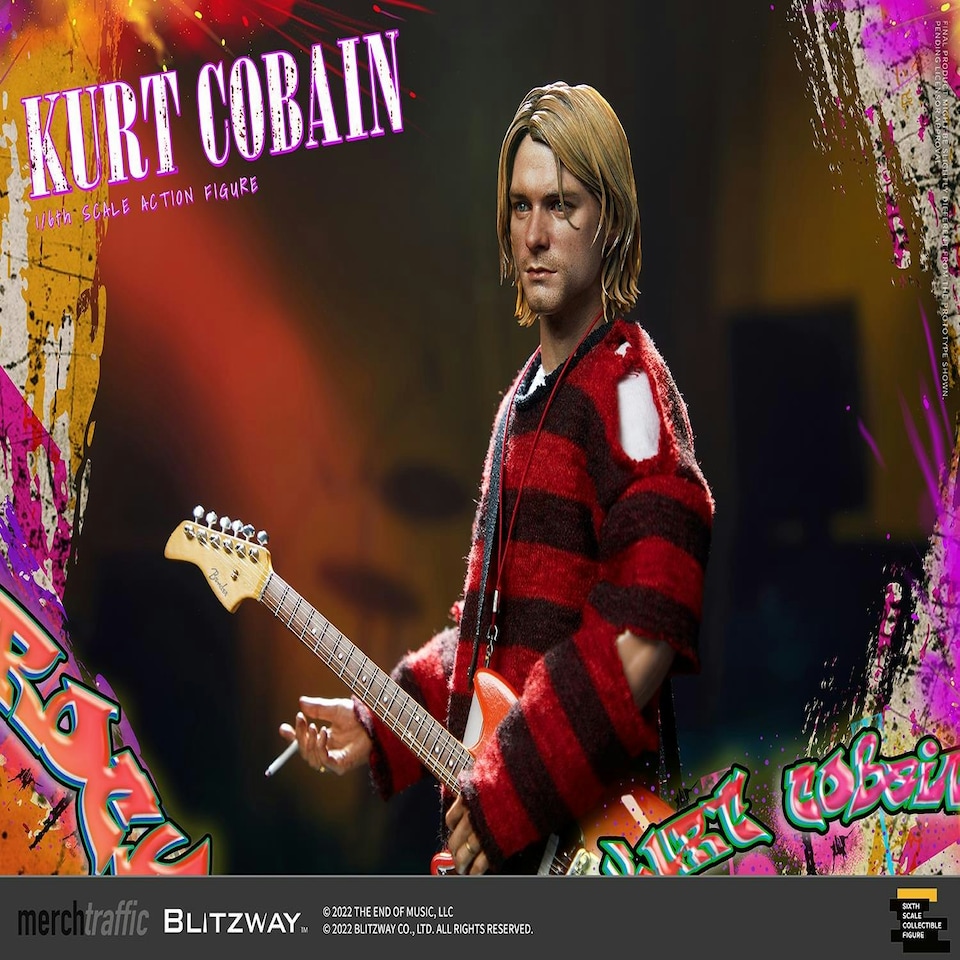 image 1 of Kurt Cobain On Stage Action Figure 1:6 Scale Blitzway BW-UMS-11701