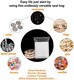 image 8 of 200 Zip Seal Bags Clear Plastic Zip Lock Food & Freezer Grip Self Seal 2.25" x 3" | Clear