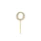 image 4 of Gold Diamond Number 100 Cake Topper Gold