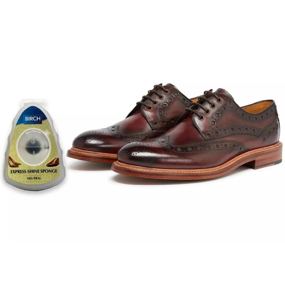 image 1 of BIRCH Express Shoe Shine Sponge - Integrated Polish for Travel and Office | Black | Black