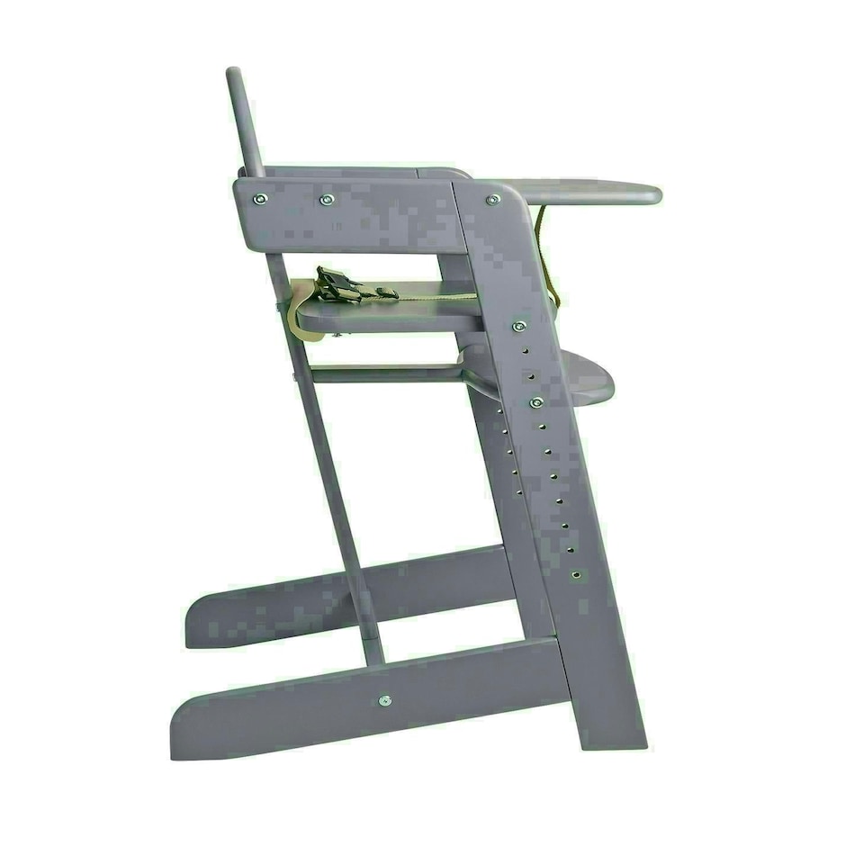image 1 of Safetots Grow with Me Wooden High Chair, Grey, Highchair for Baby and Toddler, converts to a Childs Chair, Stylish and Practical