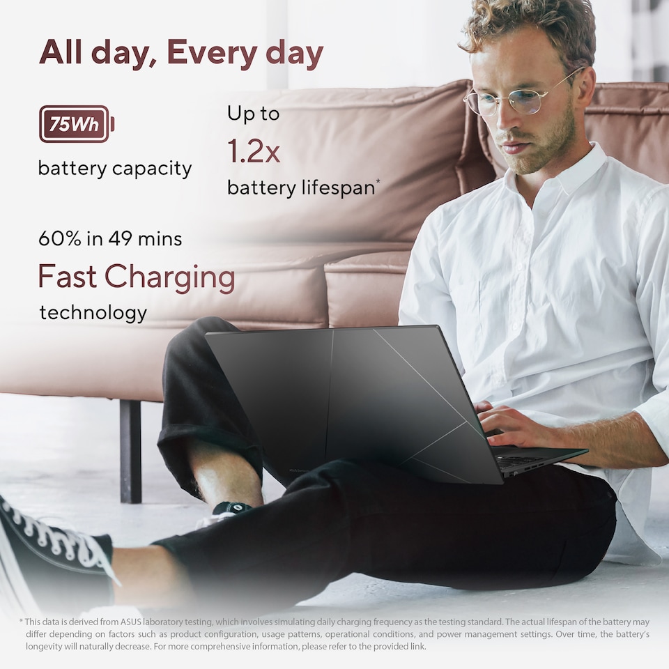 image 1 of ASUS ZenBook 14 OLED Laptop AMD Ryzen AI 7 PRO 350 16GB 1TB SSD 14-Inch Windows 11 H