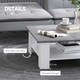 image 5 of HOMCOM Vintage Coffee Table Square 2 Tier Side End Desk Indoor Living Room 