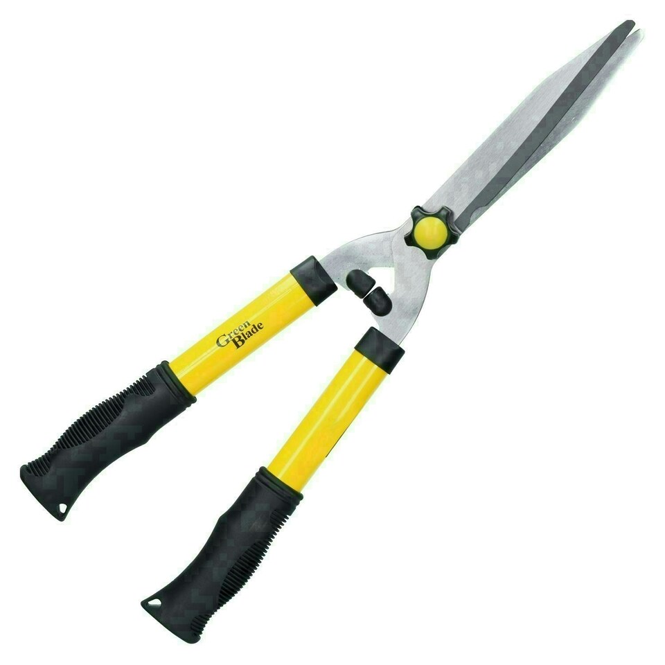 image 1 of 2pc Heavy Duty Pruning Shears + Hedge Shears Gardening Set Cutters Trimmers