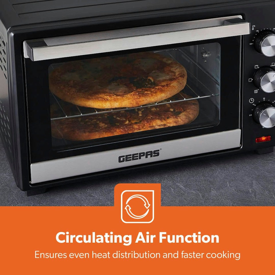 image 1 of GEEPAS 30L Mini Oven and Grill, 1600W