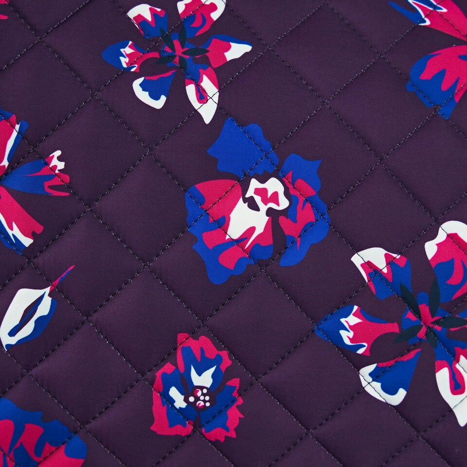 image 1 of ARMA Hyde Park Flowers Horse Saddlecloth - Purple/Black - 14in - 14in