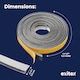 image 2 of Exitex Self Adhesive Intumescent Fire & Smoke Door Strip with Brush, FD30 rated, 5.2m | Grey
