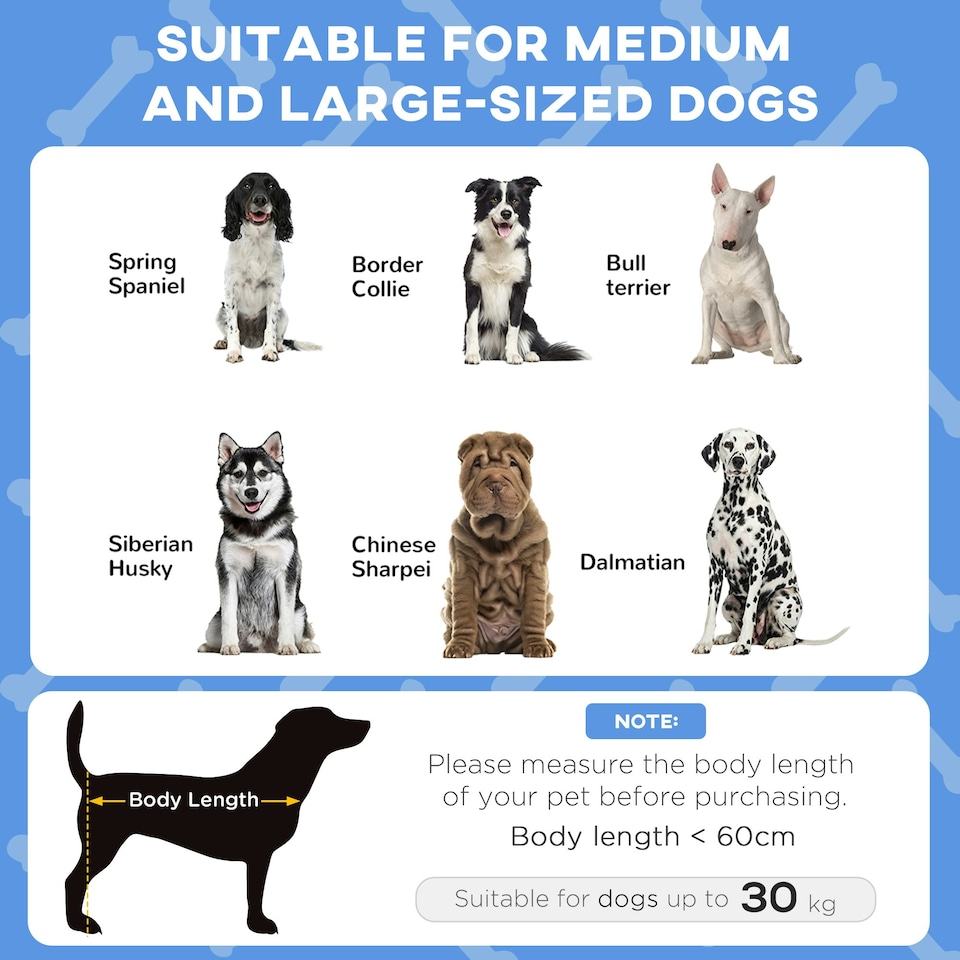 image 1 of PawHut Cooling Raised Dog Bed w/ Breathable Mesh, for M, L Dogs - Dark Blue