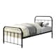 image 1 of Tewin Vintage Hospital Style Black Metal Bed Frame (Single)