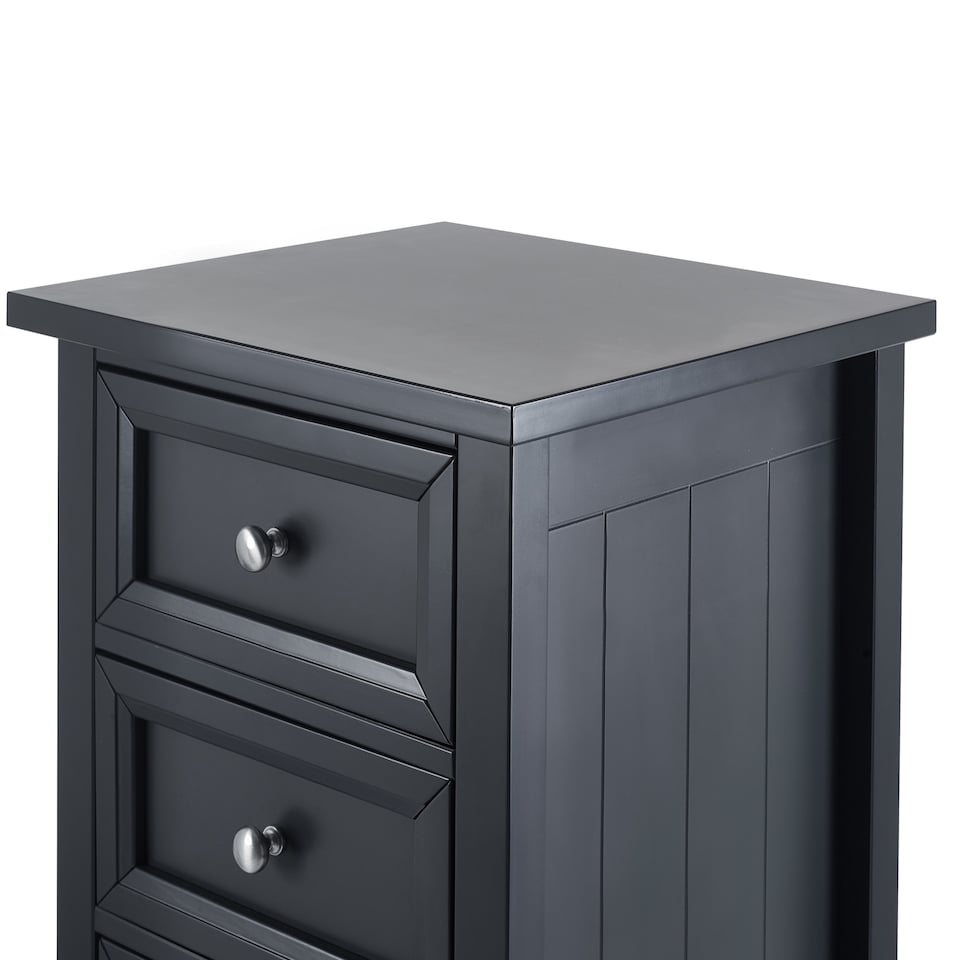 image 1 of Premium Solace 5 Drawer Tall Chest - Anthracite