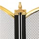image 3 of Heavy Duty Steel 3 Panel Fire Screen Spark Guard