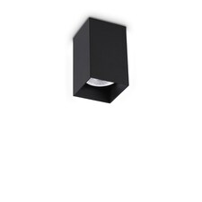 Look Square Surface Mounted Downlight Black 1x GU10