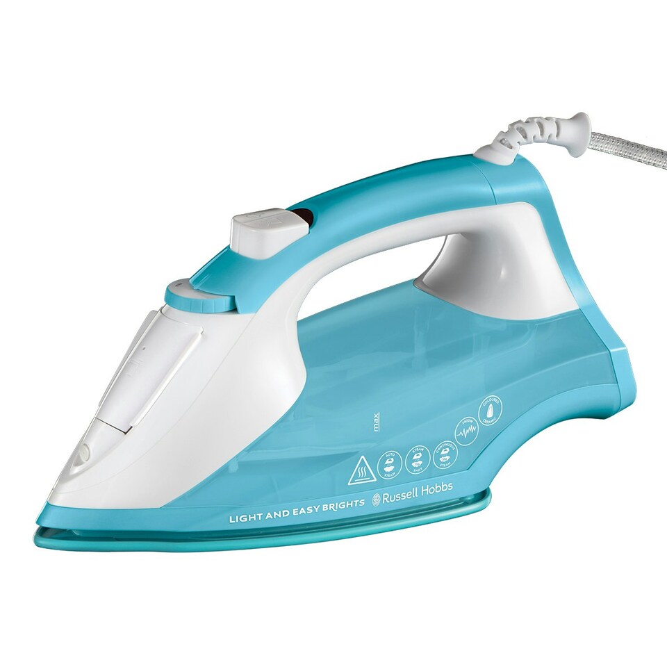 image 1 of Russell Hobbs Light & Easy 2400W White & Aqua Iron