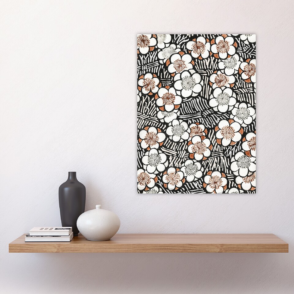 image 1 of Flowerbed Floral Pattern Vintage Japan Wall Art Print Bijutsukai 18x24"